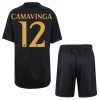 Camisola + Calções Real Madrid Camavinga 12 Criança Equipamento 3ª 23/24